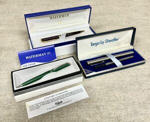 WATERMAN.SHEAFFER.Quill ボールペン 計３点 箱入 