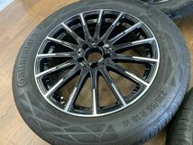 §ユーロアクシス エアフルト 18X7J+47 112-5H φ66.6 コンチネンタル 235/55R18(235/55-18)メルセデスベンツ GLB/GLA 等_画像3