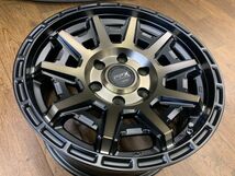 §新品 PPX D10X 17X8J+20 139.7-6H ホイールのみ4本 ハイラックス タコマ サーフ FJクルーザー ブラックポリッシュ/マットブロンズクリア_画像5