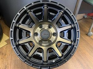 § new goods PPX D10X 17X8J+20 139.7-6H wheel only 4ps.@ Land Cruiser Prado 150( latter term / middle period / previous term )/120 black polish / mat bronze clear 