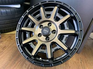 §新品 PPX D10X 17X7J+35 114.3-5Hホイールのみ4本 RAV4 ハリアー CX-5 CX-8 エクストレイル ブラックポリッシュマットブロンズクリア