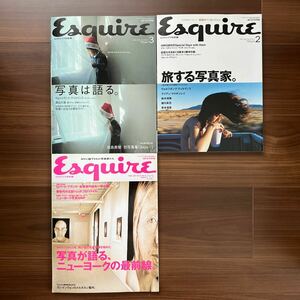 エスクァイア 日本版 写真特集3冊セットEsquire 2002年3月、2005年2月、2007年2月　ティルマンス　森山大道　鈴木理策