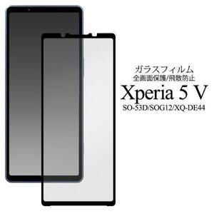 Xperia 5 V SO-53D/SOG12/XQ-DE44 エクスペリア 液晶保護ガラスフィルム