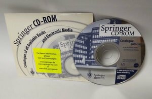 【同梱OK】 Springer CD-ROM Cataloge of all Available Books ■ カタログディスク