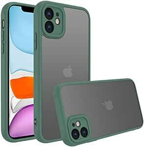 iPhone 11 ケース iphone 11 ケース スマホカバー 耐衝撃 指紋防止 滑り止め マット半透明 黄ばみなし レンズ