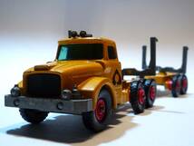 40867 MATCHBOX/マッチボックス キングサイズ K-10 Scammell Contractor Pipe Truck スキャメル パイプ運搬 トラック 英国製 当時物_画像1