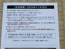 ◎西武ホールディングス株主優待（共通割引券3枚・レストラン割引券3枚）2024年11月末迄(即決有)2セットあります_画像4