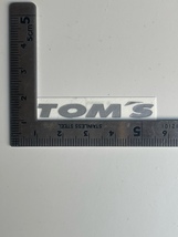 トヨタ トムス TOMS ドアバイザーステッカー シルバー 銀色４枚セット インテリア 携帯 他色々 カッティングステッカー4枚セット_画像3