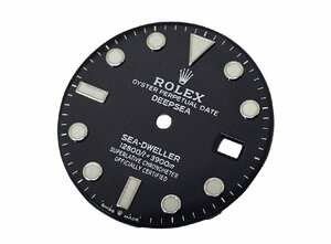 ROLEX/ Rolex DEEPSEA/ deep si- for face / dial / dial 126660 black / black repair details attaching beautiful goods 