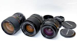 タムロンアダプトールレンズ3点セット24mmF2.5 28-70mmF3.5-4.5 35-80mmF2.8-3.5 F FD PKマウント付