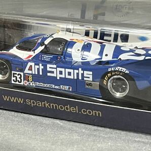 Spark 1/43 Porsche 962C #53 H.Haywood_J.Weaver_W.Taylor 1991 Le Mans Art Sports 0123 S9890の画像5