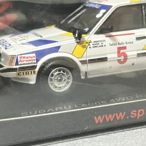 Spark 1/43 SUBARU Leone 4WD RX Turbo #5 M.Kirkland_R.Nixon 6th Rally Safari 1986 S5432の画像4