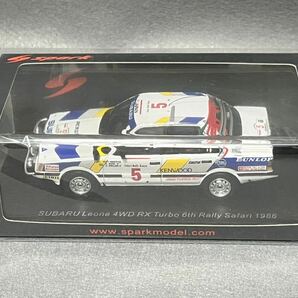 Spark 1/43 SUBARU Leone 4WD RX Turbo #5 M.Kirkland_R.Nixon 6th Rally Safari 1986 S5432の画像1