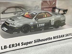 CMモデル 1/64 ＊Chase car Nissan LB-WORKS ER34 No.5 CM64-ER34-11Chase シークレット