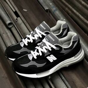 23.5 new balance m992 eb black gray レディース ブラック グレー 992 993 990 mr993 bk gr gl スニーカー