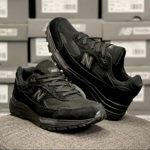  прекрасный товар 27.5 new balance m992 ea Triple черный 992 mr993 993 eb bk gl gr m990 990 bb4 bb5 bk6 jj4 27.5cm спортивные туфли 