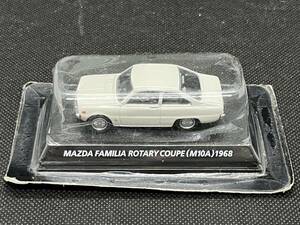  Konami out of print famous car collection Vol.2 Mazda Familia rotary coupe (M10A) 1968 white minicar box less .