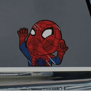 車 汎用スパイダーマン Spider-Man ステッカー 防水人気映画 アニメ 漫画 簡単張り付けの画像1