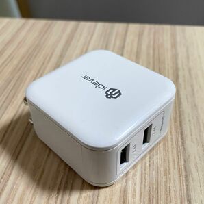 【iclever】24W 2ポート USBアダプタ smart ID 海外対応 急速充電器