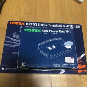 TOMIX TCS電動ターンテーブル 1633 レールブロック・エンドブロック1632 付属電源 N-1 5504