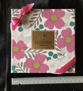 GODIVA 空き箱 花模様