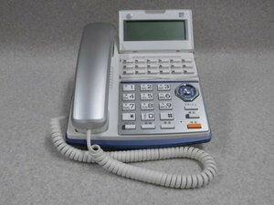 Ω ZV2 保証有 3298# TD710(W) サクサ PLATIA PT1000用 18ボタン電話機 17年製 領収書可 キレイめ