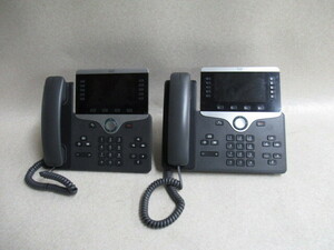 Ω保証有 ZG3 3901) CP-8841 2台 シスコ CP-8841-K9 Cisco IP Phone IP電話機 中古ビジネスホン 領収書発行可能 ・祝10000取引!! 同梱可