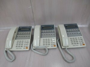 ▲ΩNU 0303※ 保証有 日通工株式会社 6ボタン標準電話機 DX2D-6BTX 電話機(WH) 3台 動作品