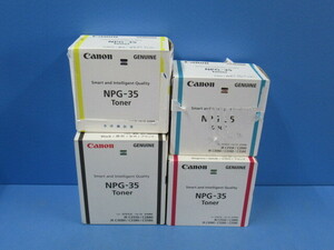 TL550) 未使用 4色セット ブラック マゼンタ シアン イエロー Canon キャノン 純正トナーカートリッジ NPG-35・祝!!10000取引突破!!