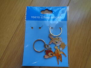  Disney * Bambi * mistake ba knee * key chain *2 piece set * key holder * Tokyo Disney resort * new goods 