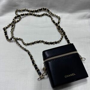 CHANEL シャネル ノベルティ ポーチ リップケース チェーン付き ミラー 新品未使用♪