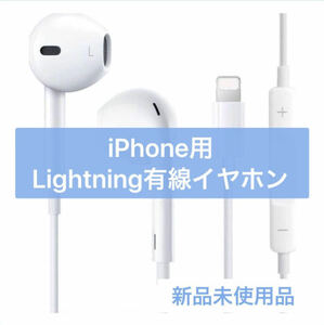 [送料無料] 【新品未使用】有線イヤホン Lightning マイク リモコン付き iPhone iPad ライトニング イヤホン Bluetoothイヤフォン