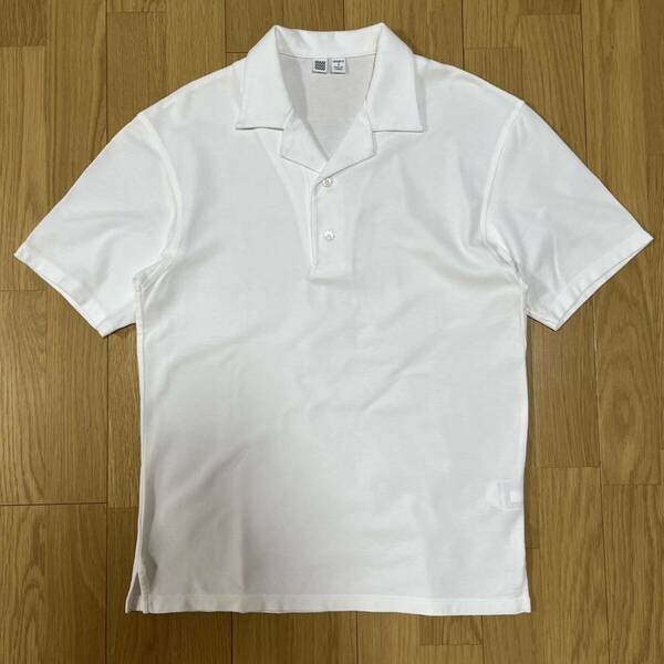 「スーピマコットンオープンカラーポロシャツ／Uniqlo U／LEMAIRE」Sサイズ 送料込 WHITE ユニクロユー クリストフ ルメール ホワイト