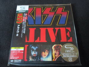 ★紙ジャケ　KISS「アライヴ Ⅱ」（帯付き、CD2枚組、タトゥー・シール付き） キッス