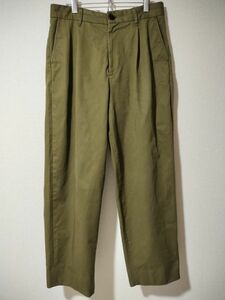 UNIVERSAL PRODUCTS　COTTON 1TUCK TROUSERS