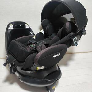 [ including carriage ] Aprica beautiful Furadia Glo uISOFIX 360° safety child seat full flat newborn baby ~k Pro Lee person g settled 