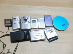 SONY Sony product cassette * radio *CD*MD etc. various 9 pcs USED defect have junk 