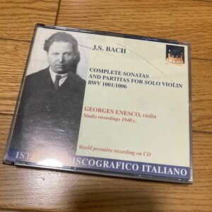 J.S BACH - Sonatas and Partitas for solo violin - Georges Enesco