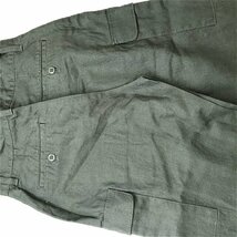 新品タグ付き！BLUE WAY JEANS ブルーウェイ メンズ リネン カーゴパンツ S(28) カーキ_画像5