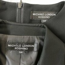 MICHIKO LONDON KOSHINO ミチコロンドン レディース ロングワンピース・ジャケット 礼服 上下セットアップ 9AR 黒_画像2