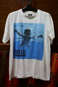 USA made giant single stitch NIRVANAniruva-naNevermind band T-shirt # Cart ko bar nre Chile Ray jiL7 90s liking also 