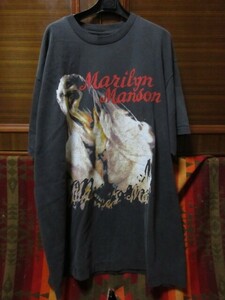 USA made BROCKUM single stitch Marilyn Manson Marilyn Manson band T-shirt # # Ray jiNine Inch Nails fugazi Metallica gun z