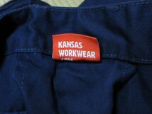 KANSAS WORKWEAR フランス ユーロ 90s ビンテージ コットン 系 ワーク パンツ ■ カーゴ USA アメリカ 古着 好きにも_画像2