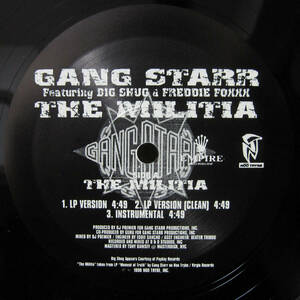 GANG STARR / THE MILITIA : YOU KNOW MY STEEZ remix PROMO