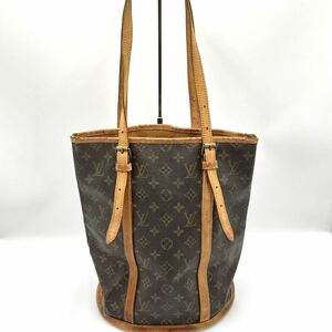 1円 LOUIS VUITTON ルイヴィトン バケット モノグラム ショルダーバッグ トートバッグ バケツ型 肩掛け 手提げ M42236