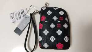  Mary Quant *4petaru retro multi pouch black * new goods 