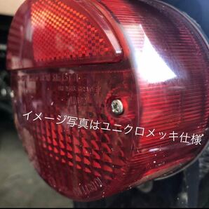 クロームメッキ KH250 KH400 Z2 Z1 テールランプレンズ ネジ ナイロンワッシャー付き 1台分 2本セット クロームメッキ 250SS 350SS s1 s2の画像4