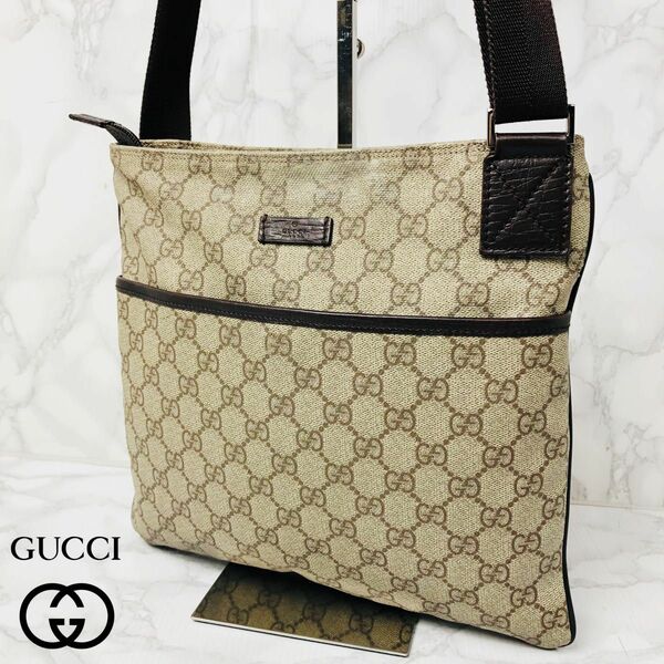 008 GUCCI グッチ ショルダーバッグ GGスプリーム 斜め掛け 男女兼用