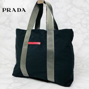 09 PRADA プラダ PRADASPORTS プラダスポーツ ハンドバッグ トートバッグ 大容量 肩掛け ブラック 黒