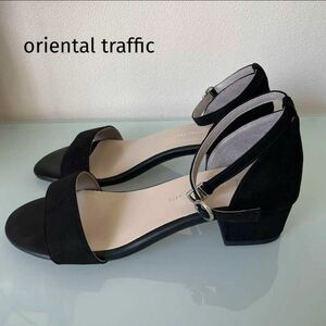 oriental traffic 新品　ストラップ　サンダル　ブラック